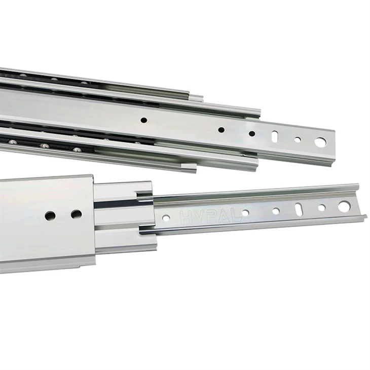 Guide ad estrazione totale a 3 sezioni, larghezza 76 mm, di grado industriale