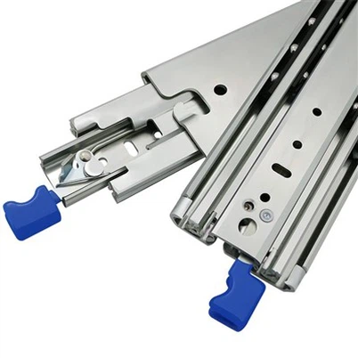 Guida per cassetto a 3 sezioni per carichi pesanti, 220 kg, 76 mm